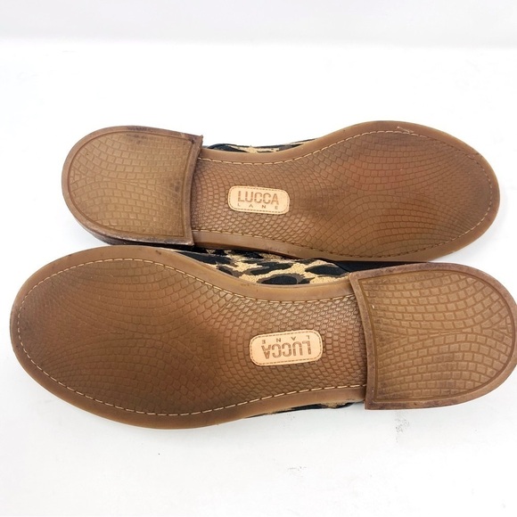 Lucca Lane Tabby Cheetah Loafers Size 8 - Picture 5 of 5